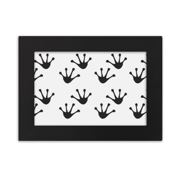 Frog Footprints Animal Outline Protect Animal Desktop Photo Frame Ornaments Picture Art Painting