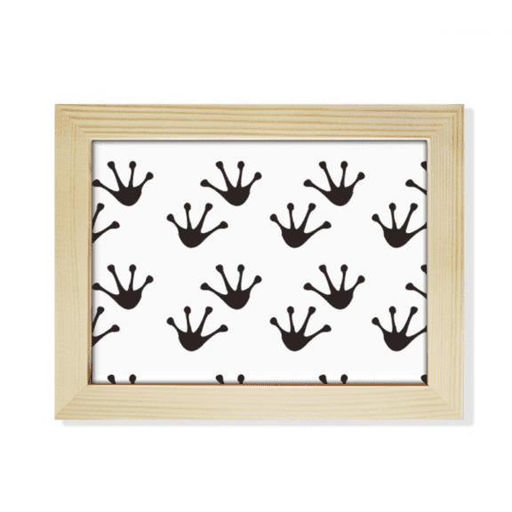 Frog Footprints Animal Outline Protect Animal Desktop Photo Frame Picture Art Decoration Painting 6x8 inch