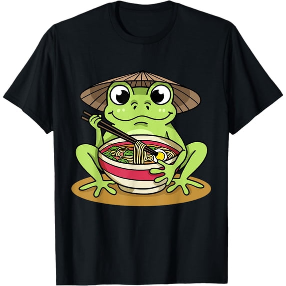 Frog Frogs Ramen Noodles Japanese Kawaii Frog T-Shirt - Walmart.com