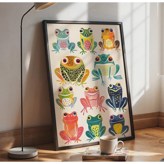 Frog Fun Frog Kids Poster , Poster Print Only - Walmart.com