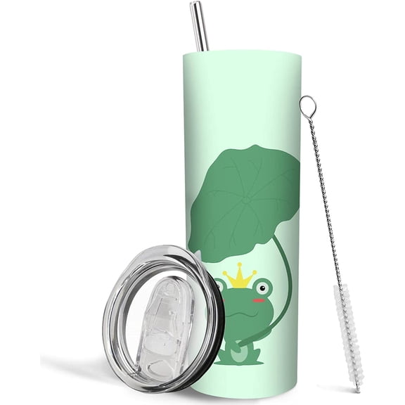Frog Gifts for Women, Frog Gifts, Frog Mug/Cup, Frog Coffee Mug, Frog Water Bottle, Frog Accessories, Frog Stuff, Mushroom Frog, Frog Tumbler, Kawaii Frog, 20oz Tumbler with Lid and Straw