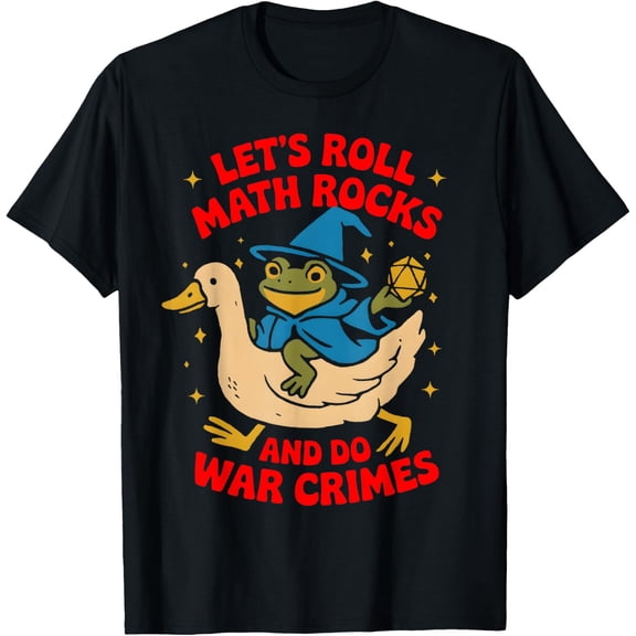 Frog Goose Math Rocks Teacher Meme T-Shirt