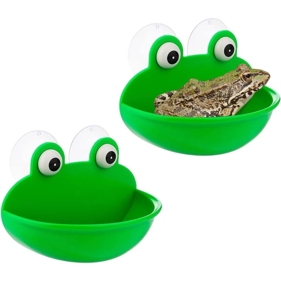 Frog Habitat with Suction Frog Tank Accessories Decor 2pcs53.233.86in