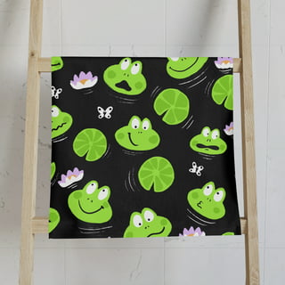 Frog Leaf Shadow Quick Dry Towel Frog Print Microfibre Hand Towels for  Beach Sports Gym Spa Yoga Bathroom : : Home & Kitchen