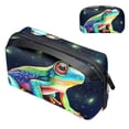 thumbnail image 1 of Frog Hard Drive Case Travel Bag Cord Charger Organizer for Purse - Waterproof Oxford Cloth Digital Electronics Storage Protection - 5.9x9.44x3.14 in, 1 of 6