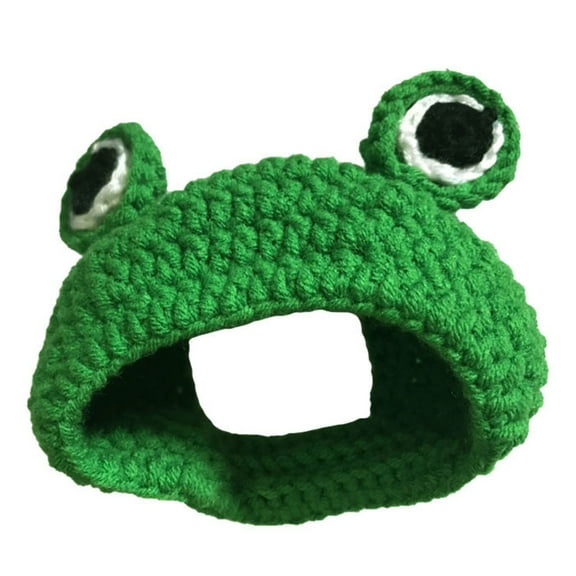 Frog Hat for Pets Tear-Resistant Woolen Yarn Cat Decorative Frog Hat, Pet Photography Costume for Home
