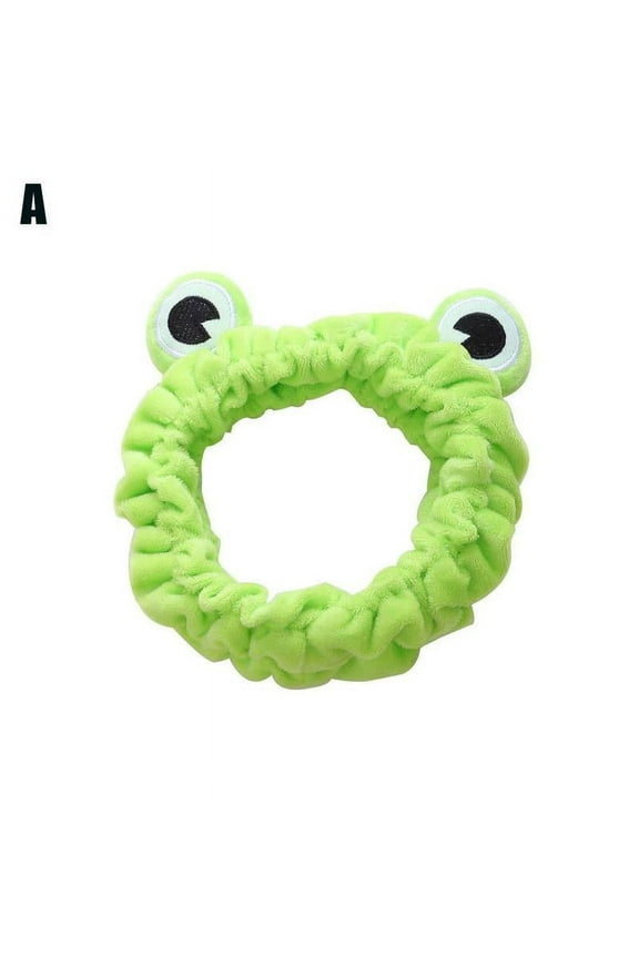 Frog Headband Hair Elastic for Girls - Polyester Material, Suitable for All Seasons