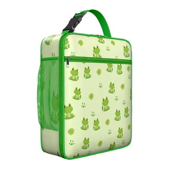 Frog Insulated Lunch Box Teen Reusable Lunch Bag Water-Resistant Cooler Tote Bag Work Camping