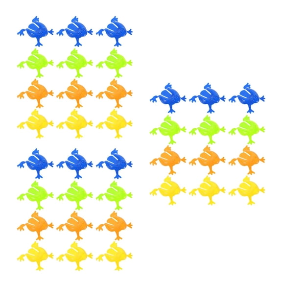 Frog Jumping Toys Bucket, 36pcs Assorted Color Bouncing Finger Pressing Jumping Toys