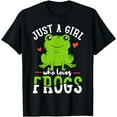 thumbnail image 1 of Frog Just A Girl Who Loves Frogs Gift T-Shirt, 1 of 3