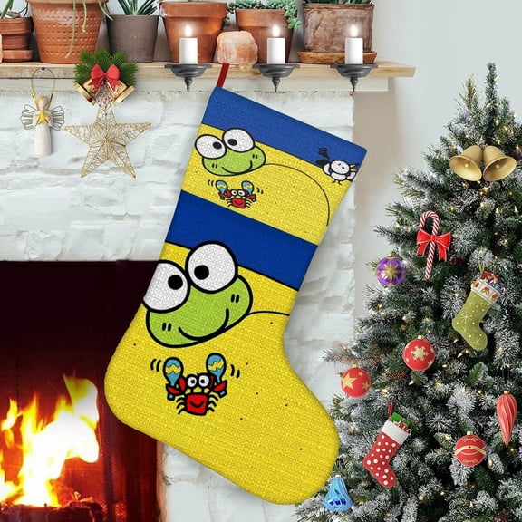 Frog Keroppi Themed Christmas Socks