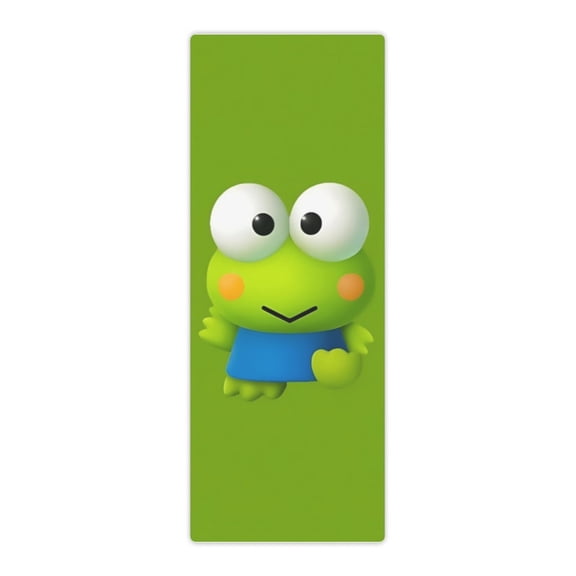 Frog Keroppi pattern yoga mat makes every practice full of inspiration and personality