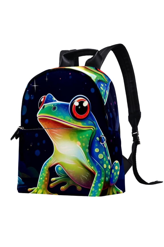 Frog Leather Business Backpack with Adjustable Shoulder Straps | Large Capacity Smart Backpack for Men Women Teens | Lightweight Book Bags for Work School Camping