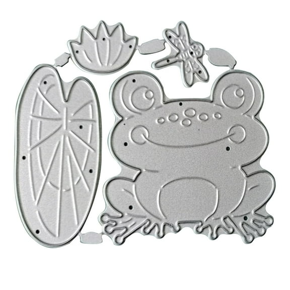 Frog Lotus Pond Cutting Dies DIY Craft Dies Handmade Ability Developing Template for School Classroom Teacher Students