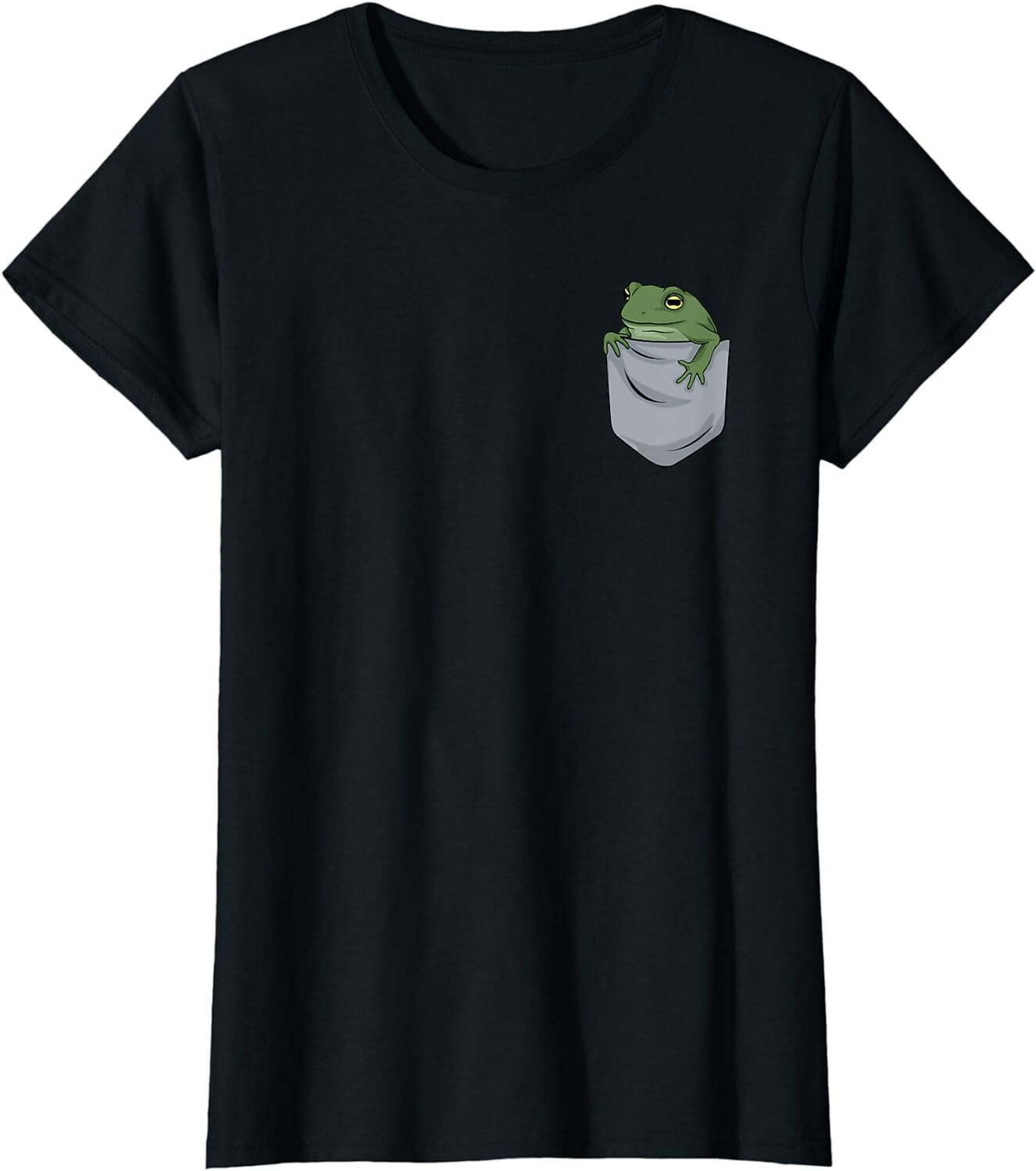 Frog Lover's Pocket Tee Show Your Passion for Frogs with Style!