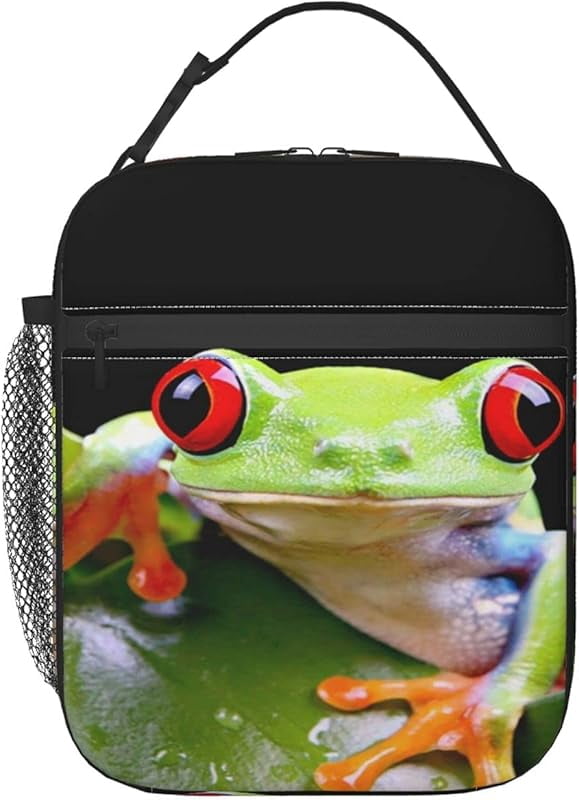 Frog Lunch Box Insulated Soft Bag Reusable Cooler Bag For Women&Men&Work Picnic Hiking