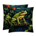 thumbnail image 1 of Frog Luxurious Velvet Pillows Covers Set of 2 for Throw Pillow or Bed Pillow, Unique Patterns, 16x16 18x18 20x20 Inches,for Various Occasions, 1 of 1