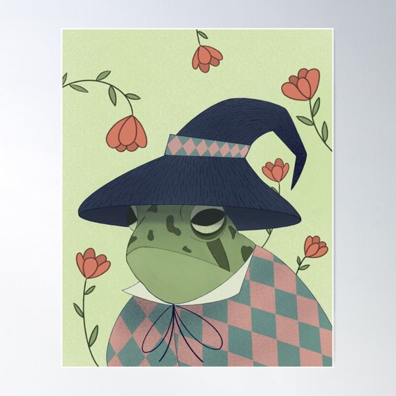 Frog Magic Poster Wall Art, Modern Wall Decor For Living Room Bedroom, 8x12 UNFRAMED