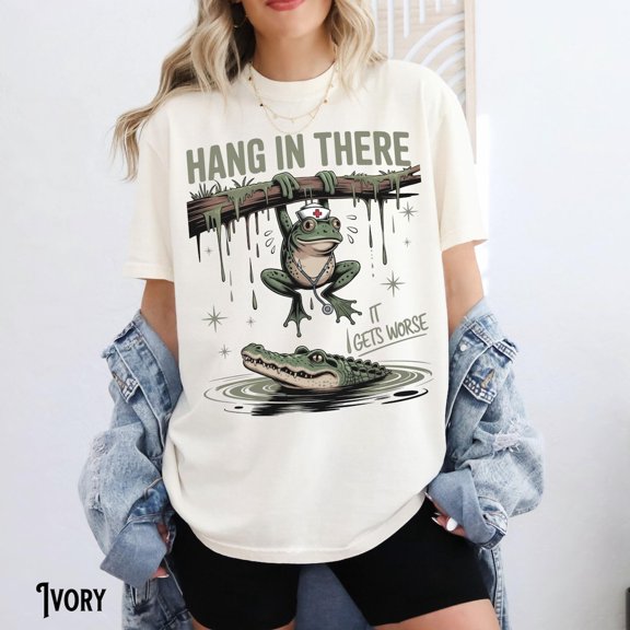 Frog Meme Nurse Rn Lpn T-Shirt All Size S-3XL
