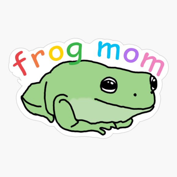 Frog Mom Amphibian Pet Lover Sticker