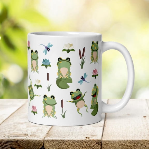 Frog Mug, Cute Ceramic Froggy Gift.