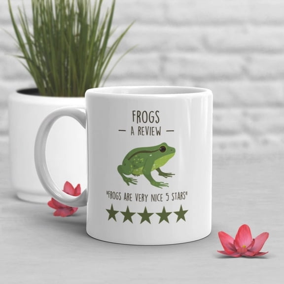 Frog Mug, Cute Frog Lover Gift, Coffee Amphibian Cup, Cottagre, Goblincore, Funny Pet Reptile Meme, Animal Nature, Cottage Core Goblin.