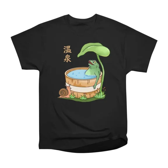 Frog Onsen T-Shirt Tee Gift For Him Merch For Her Apparel For Friend