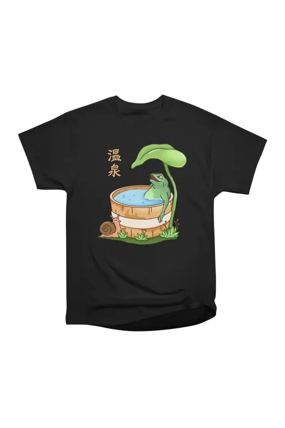 Frog Onsen T-Shirt Tee Gift For Him Merch For Her Apparel For Friend