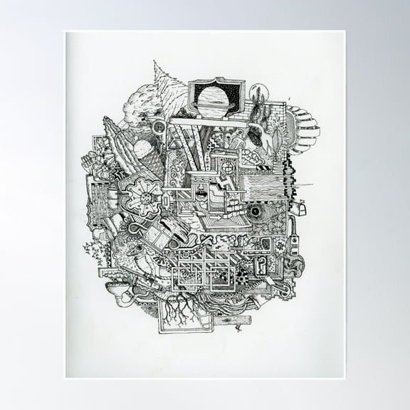 Frog Orchestra Poster Wall Art, Modern Wall Decor, 8x12 UNFRAMED