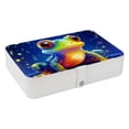 thumbnail image 1 of Frog PU Leather Jewelry Stand Bracelet Holder Organizer Box with Removable Compartment, Portable, 1 of 6