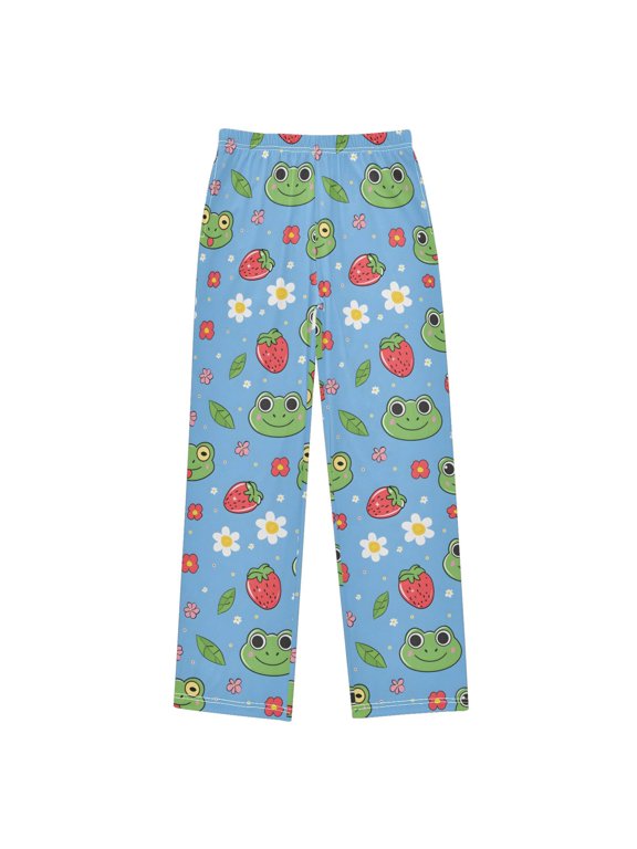 Frog Pajama Pants Soft and Lightweight Elastic Waistband Pajama Pants