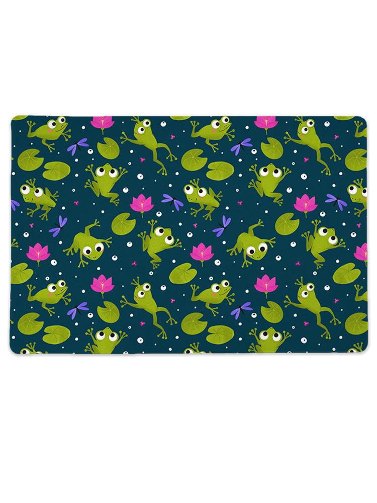 Frog Pattern Mat Rectangle -Image by Shutterstock, - Walmart.com