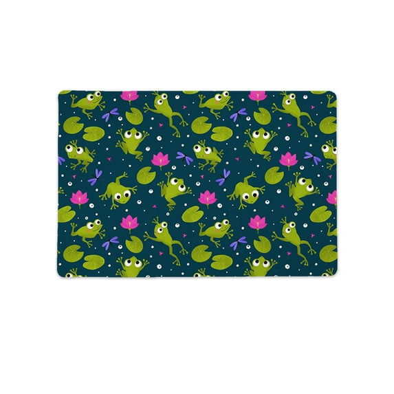 Frog Pattern Mat Rectangle -Image by Shutterstock,