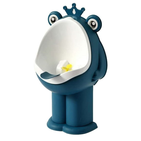 Frog Pee Training,Toddler Urinal,Frog Urinal Potty Training,Frog Potty,Potty Training Urinal,Standing Potty Training Urinal for Boys Toilet With Funny Aiming Target,Suitable for ages 1 to 6,Blue