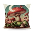 thumbnail image 1 of Frog Pillow Covers,Mushroom Pillow Covers,Do What Makes You Happy,mmushroom Decor Pillows Cover 18x18,Mushroom Gifts,Frog Gifts,Frogs Gifts for Women,ushroom Gifts for Women, 1 of 5