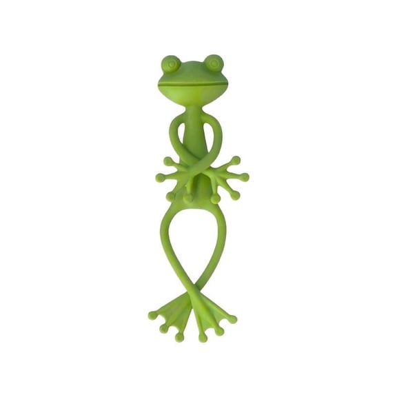 Frog Plant Support Ring Decorative Garden Frog with Holder for Climbing Vines and Flower Stems Cute Plastic Plant Support Decor for Potted Plants Indoor and Outdoor Use