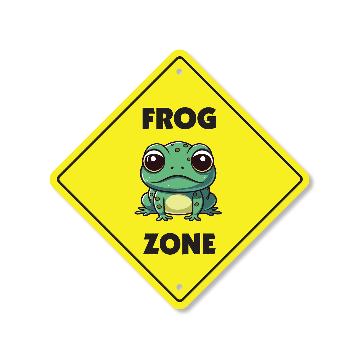 Frog Plastic Crossing Sign - 12 Inch X 12 Inch Xing Sign Gift Animal ...
