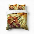thumbnail image 1 of Frog Playing Guitar Musical Frog Bedding Set 3 Pcs Soft Microfiber Quilt Cover For Bedroom Decor, Comforter Cover With 2 Pillowcase, 1 of 5