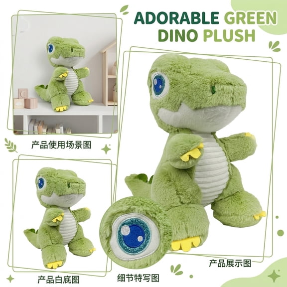 Frog Plush Stuffed Animals Toys, Cute Green Frog Plushies for Kids, Soft Stuffed Toys for Birthday Gifts, Graduation Presents, Comforting Plush Toys for Boys and Girls