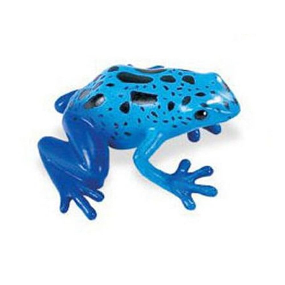 Frog, Poison Dart Frog Blue Plastic Toy Realistic Rainforest