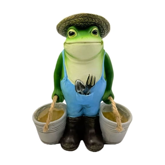 Frog Potted Ornament Mini Flower Pots Frog Figurine Planters for Indoor Plants Animal Flower Pot Resin Flowerpot Cartoons Flowerpot Succulents Flower Pot