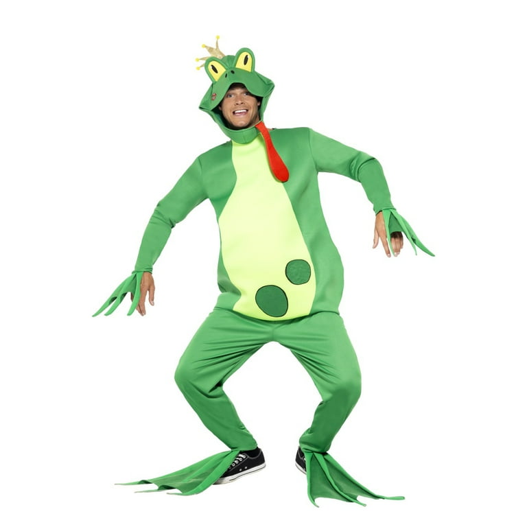 Frog Prince Costume Top With Attached Gloves Adult Green Frog Prince Costume Top With Attached Gloves Adult Green