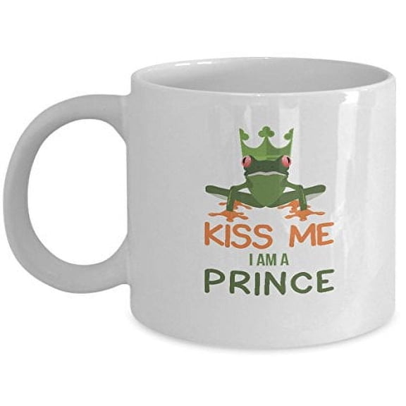 Frog Prince 11 oz Coffee Mug - Funny Animal Gift White Ceramic