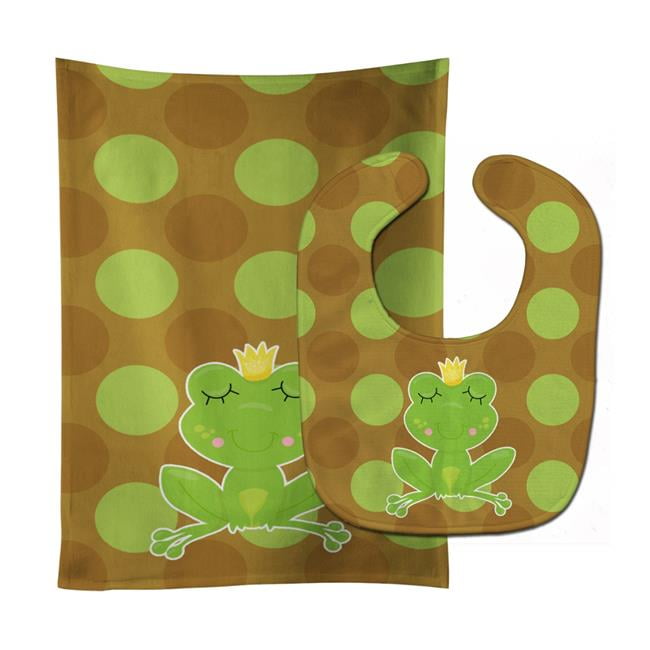 Frog Prince No.4 Baby Bib & Burp Cloth