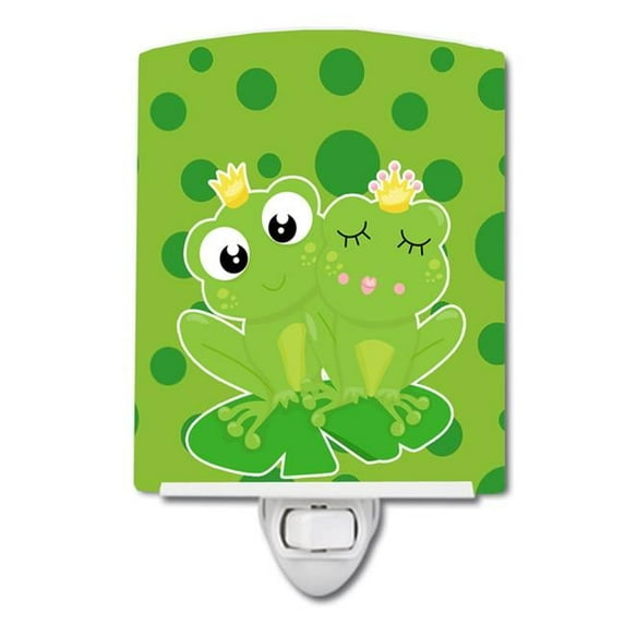 Frog Prince & Princess Ceramic Night Light