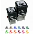 thumbnail image 1 of Frog Prince with Crown Self-Inking Rubber Stamp Ink Stamper - Black Ink - Small 1 Inch, 1 of 7
