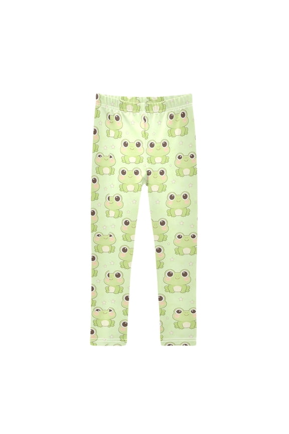 Frog Printed Leggings Yoga Pants for in 4t to 10t