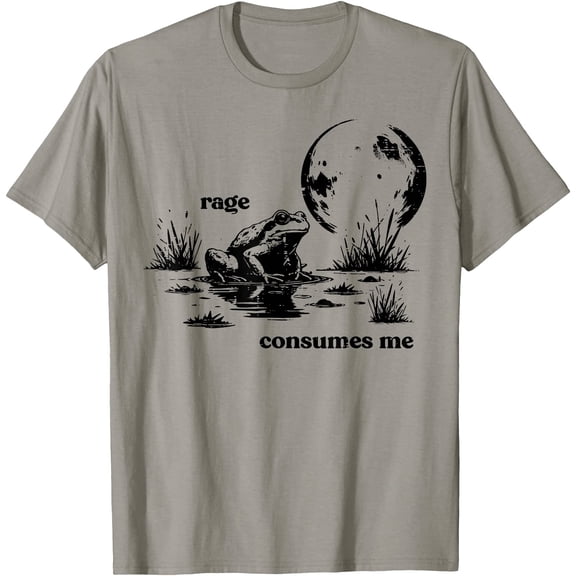 Frog Rage Consumes Me Funny Meme Humor Sarcastic Men Women T-Shirt, Unisex T-Shirt