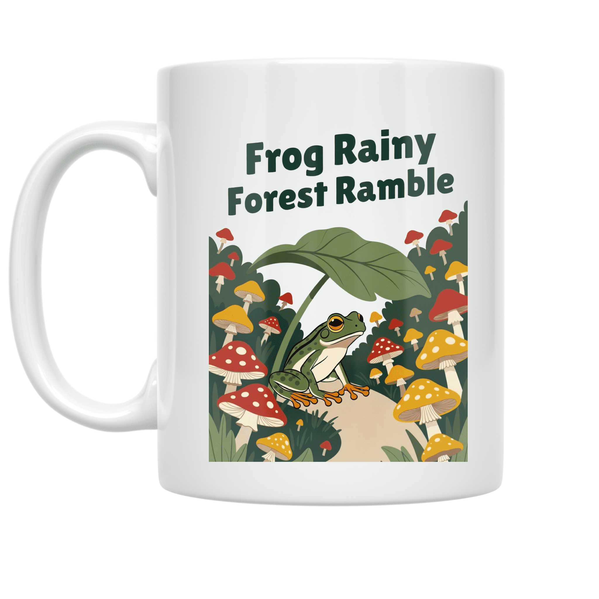 Frog Rainy Forest Ramble - Nature Lover - 11 oz Ceramic Coffee Mug ...