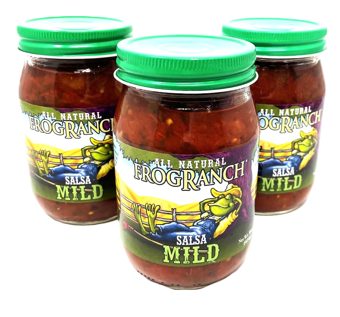 Frog Ranch Medium Low Sodium All Natural Salsa 16 oz. - Pack of 3 ...